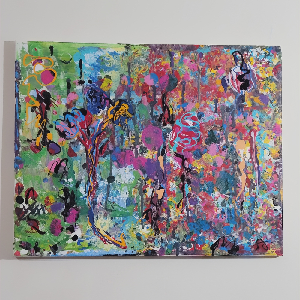 Abstract Multicolor Canvas Art